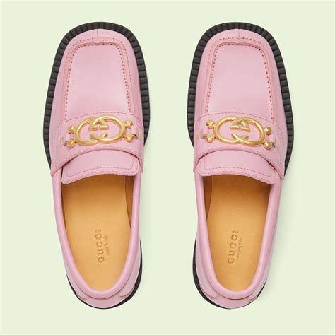 baby pink gucci loafer|gucci women loafers pink.